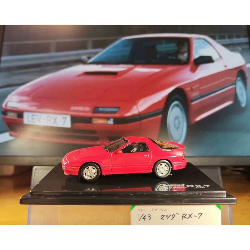 Medieval fora de impressão bens antigos 1/43 liga modelo de carro clássico mazda RX-7 FC3S MTECH mazda RX-7 Rotor motor