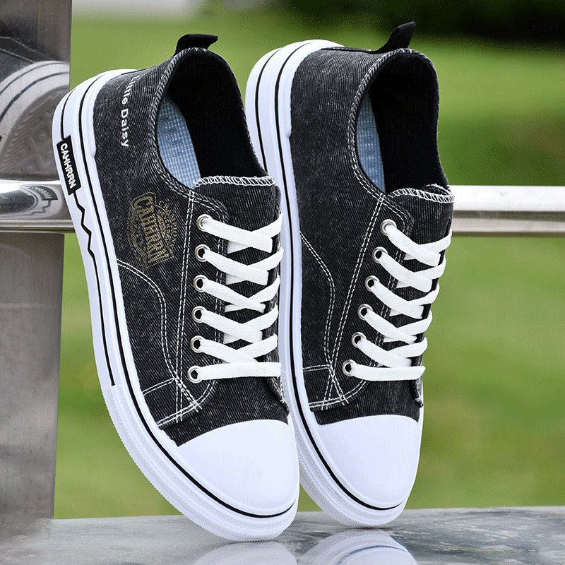 Novos sapatos de lona de verão sapatos masculinos All-Match na moda Retro influenciador sapatos de pano masculino respir