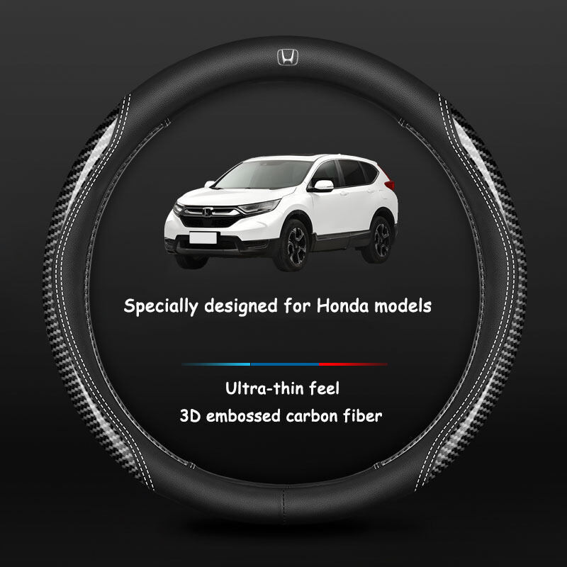 Capa para volante de carro, capa ultra-fina para guidão, adequada para Honda Accord Civic City Stream CRV BRV HRV, antid