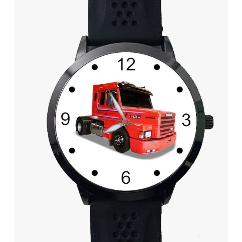 Relógio Masculino Pulseira Confortável Material Antialérgico Scania 113 Top Line  Relíquia no Pulso