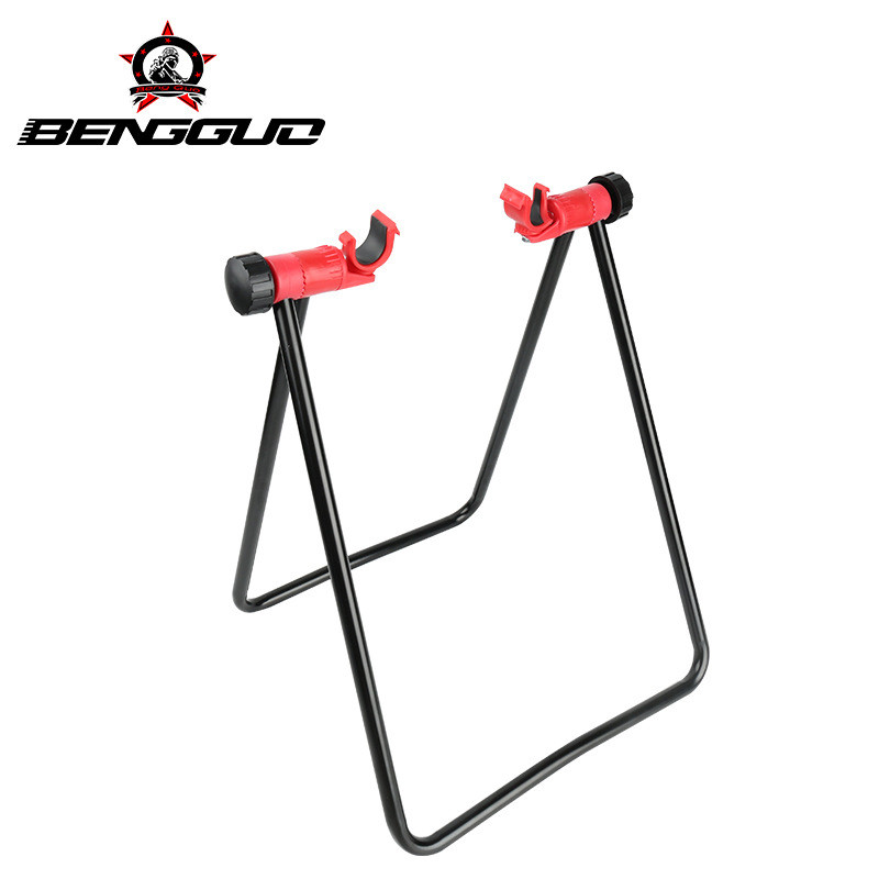 Mountain bike Triangular Vertical Rack de estacionamento bicicleta de estrada em forma de U quadro de reparo dobrável qu