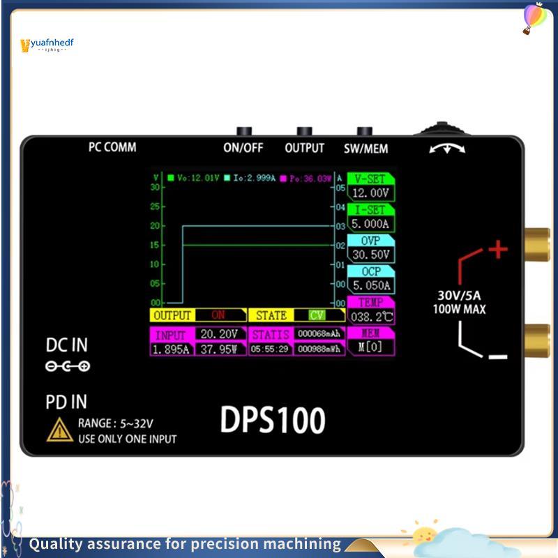 Ypdprudenc2dps100 30V 5A Fonte De Alimentação DC Portátil 100W Saída Digital CNC Ajustável Estabilizada Tipo-C Entrada