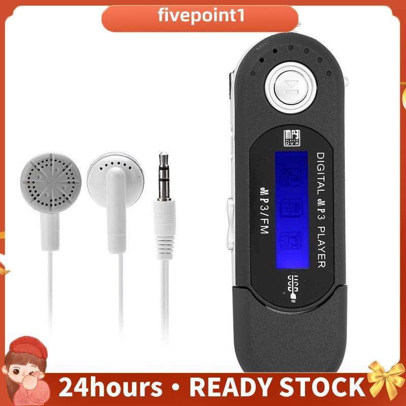 Leitor De MP3 Com Fone De Ouvido De 8 Gb , Portátil Tela LCD Para Caminhar E Correr (Preto)