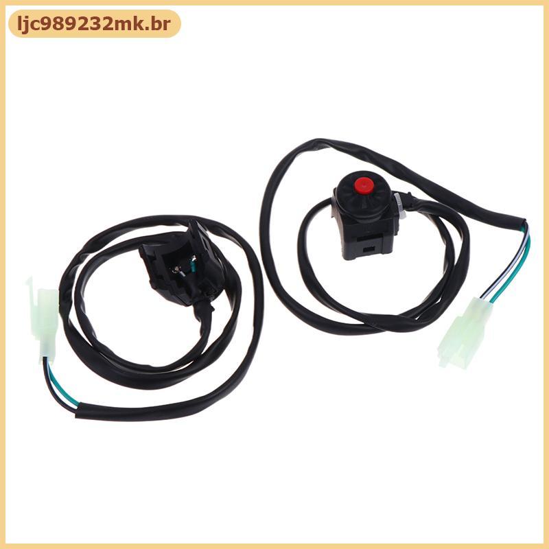 [MYBR] Interruptor De Matar Motocicleta Botão Vermelho Controle De Partida De Buzina Dirt Bike ATV UTV Dual Sport Para B