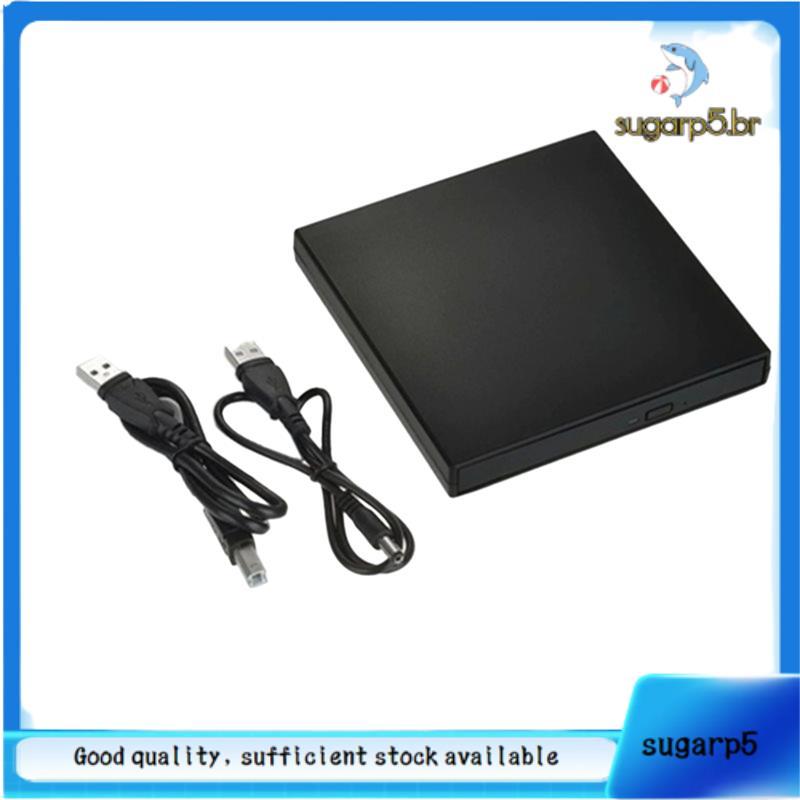 Unidade De Leitor De CD/DVD Externa USB 2.0 Disco-ROM Queimador Player Para Desktop Laptop