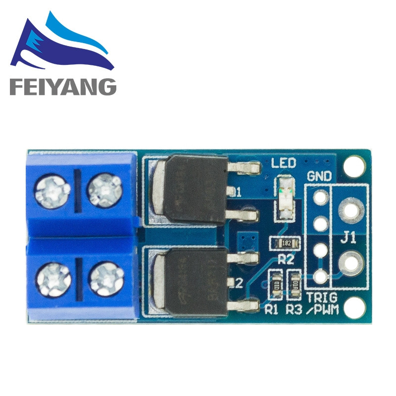 15A 400W MOS FET Módulo De Acionamento Do Interruptor De Gatilho DC 5V-36V PWM Regulador Painel De Controle Motor