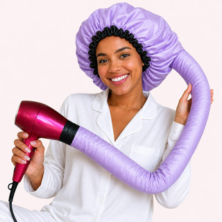 Touca Difusora Toca Difusora de Cetim Secadora Seca cabelo  com Regulador