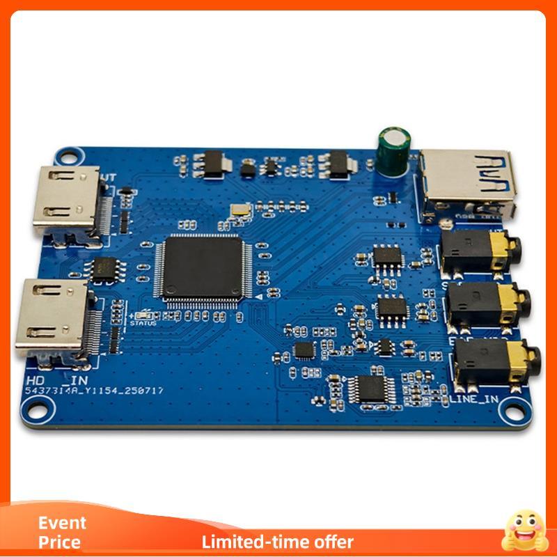 Módulo De Captura De Vídeo HD Memos2131-Compatível Com Placa USB 3.0 Áudio 4K Loopout De 3.5 Mm Para Transmissão Ao Vivo