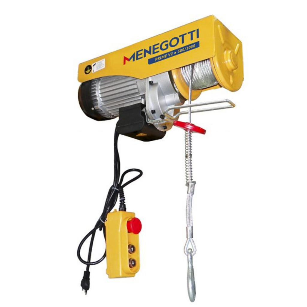 GUINCHO ELETRICO PRIME 500/1000KG V2/6M COM MOTOR MONOFASICO 220V