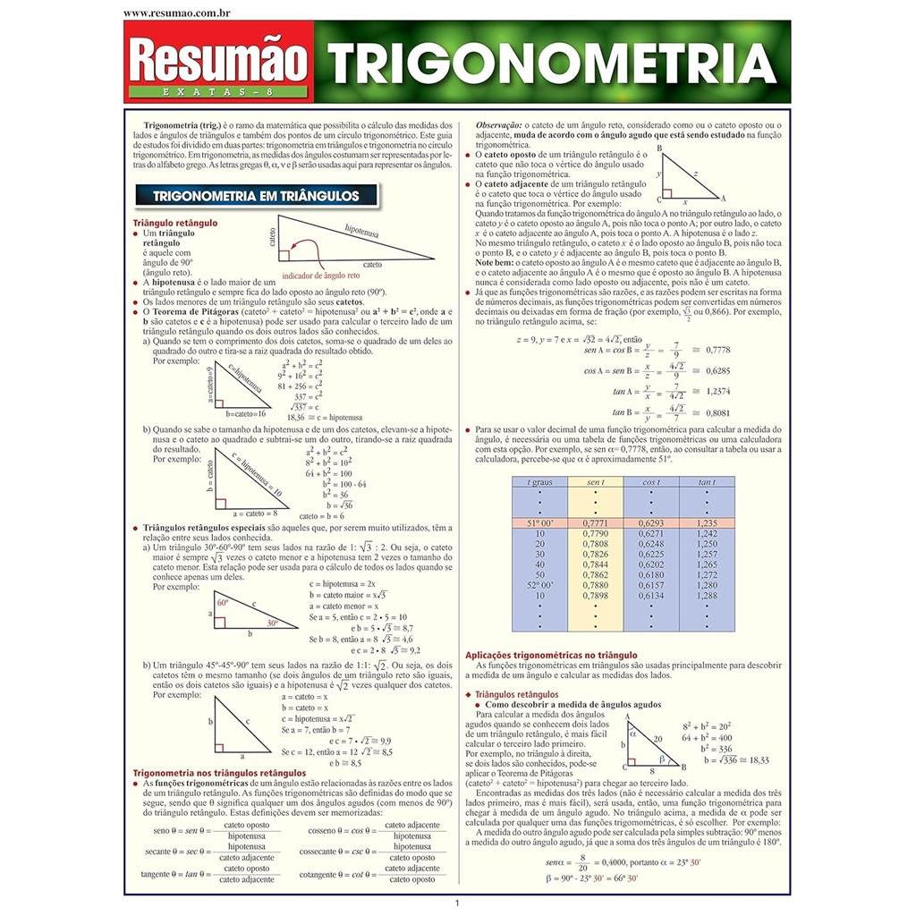 Trigonometria- Resumão autor Kizlik, S. B.