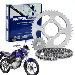 Kit Relação Tração Transmissão Cg Titan Fan 150 2004 2005 2006 2007 2008 2009 A 2015 Original Riffel