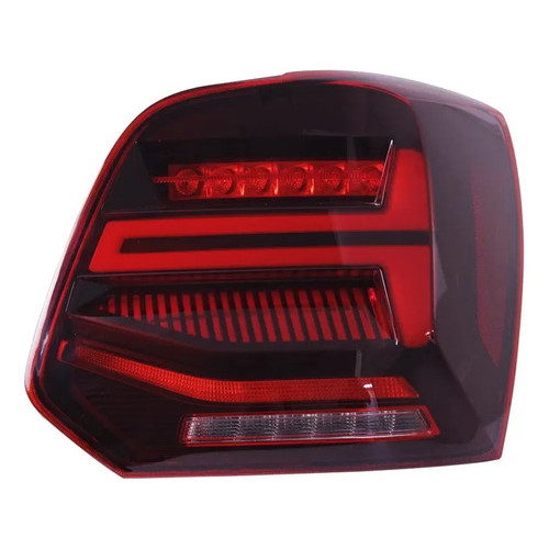 Lanterna Full Led Volkswagen Polo Mk6 Vermelho 2017+ Ambos Lados Vermelho
