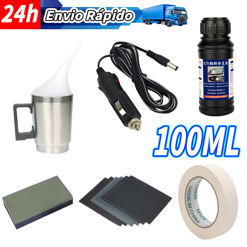Polímero Revitalizador E Copo De Polimento P/ Carro Moto Polimento Farol Polímero A Vapor Polimero Farol