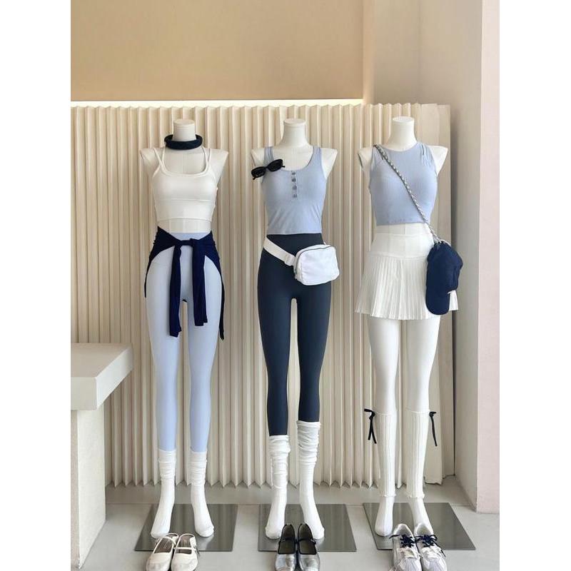 Esportes de lazer de verão com almofada no peito Yoga Pilates Fitness Suit