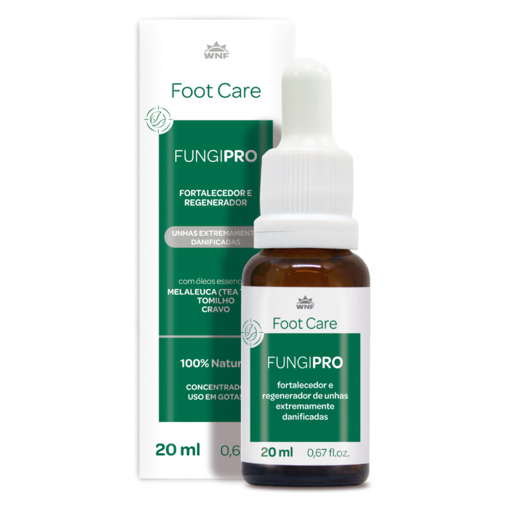 FUNGIPRO FORTALECEDOR DE UNHAS FOOT CARE  20ML WNF MICOSE UNHAS FRACAS MANCHADAS