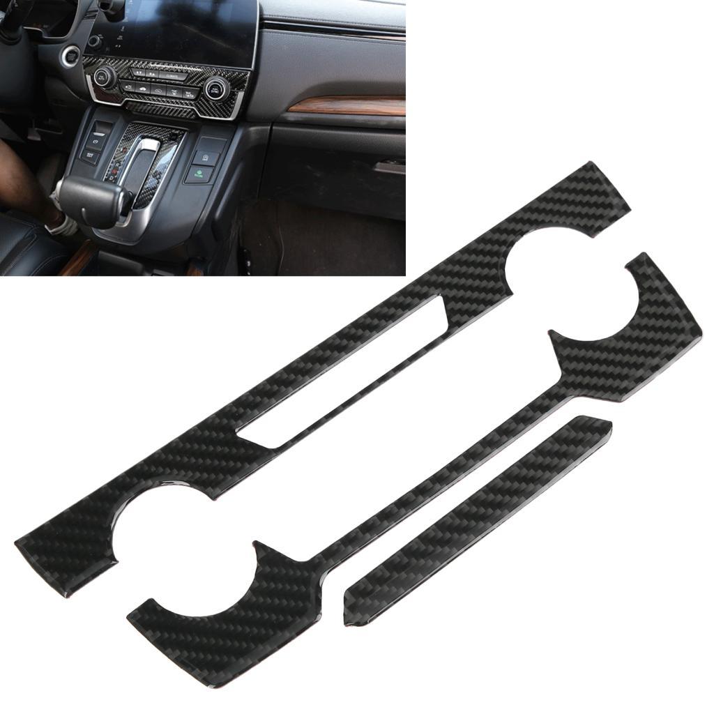 Fingerstyle-BR console central CD painel guarnição capa decoração de fibra de carbono adequada para Honda CRV 2016-2019