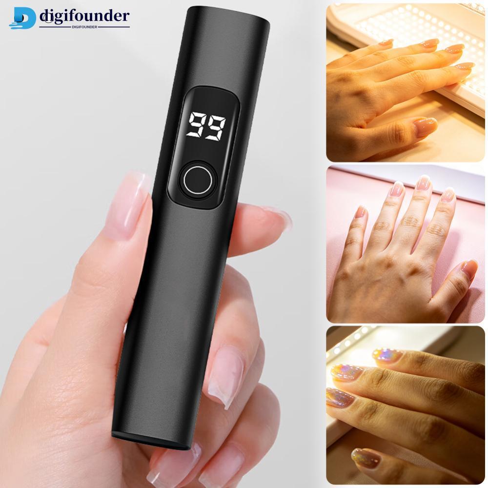 DIGIFOUNDER Mini Lâmpada Portátil UV LED Para Unhas De Gel Secador De USB Cura Rápida DIY Nail Art Salão De Beleza Domés