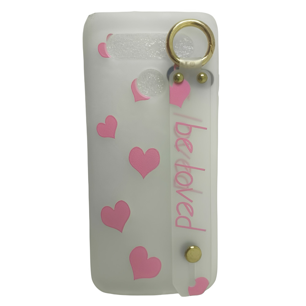 Capa capinha protetora LG K51s coração rosa