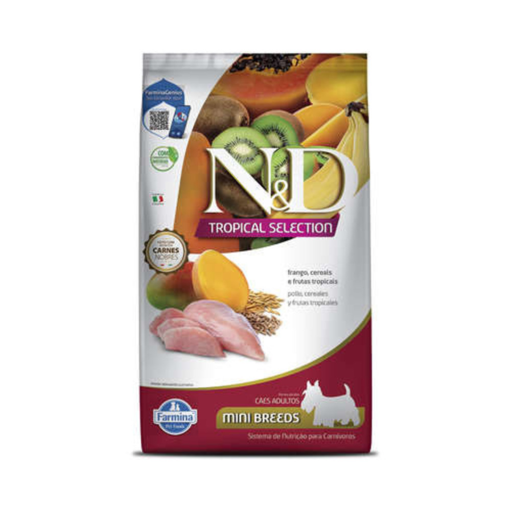 NED Ração Cães Adultos Mini Porte Frango Tropical Selection 2kg