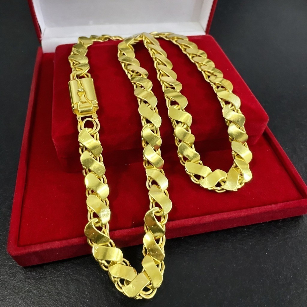 Cordão FRISOS S 12MM 100% em Moeda Antiga idêntico a ouro 18k