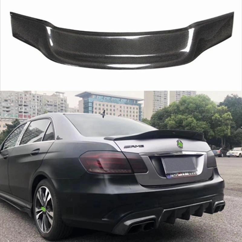 Para Mercedes-Benz E-Class W212 4 Portas Sedan R Estilo Fibra De Carbono Spoiler Traseiro Tronco Asa 2009-2016 FRP Forja