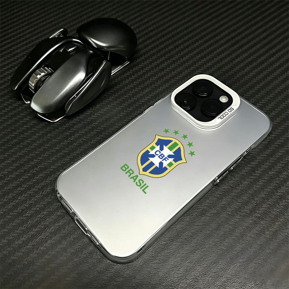 Seleção Brasileira Capa Capinha Para iPhone 7 8 14 15 16 Plus 11 12 13 17 Air Pro XS Max XR SE Resistente Anti-Impacto