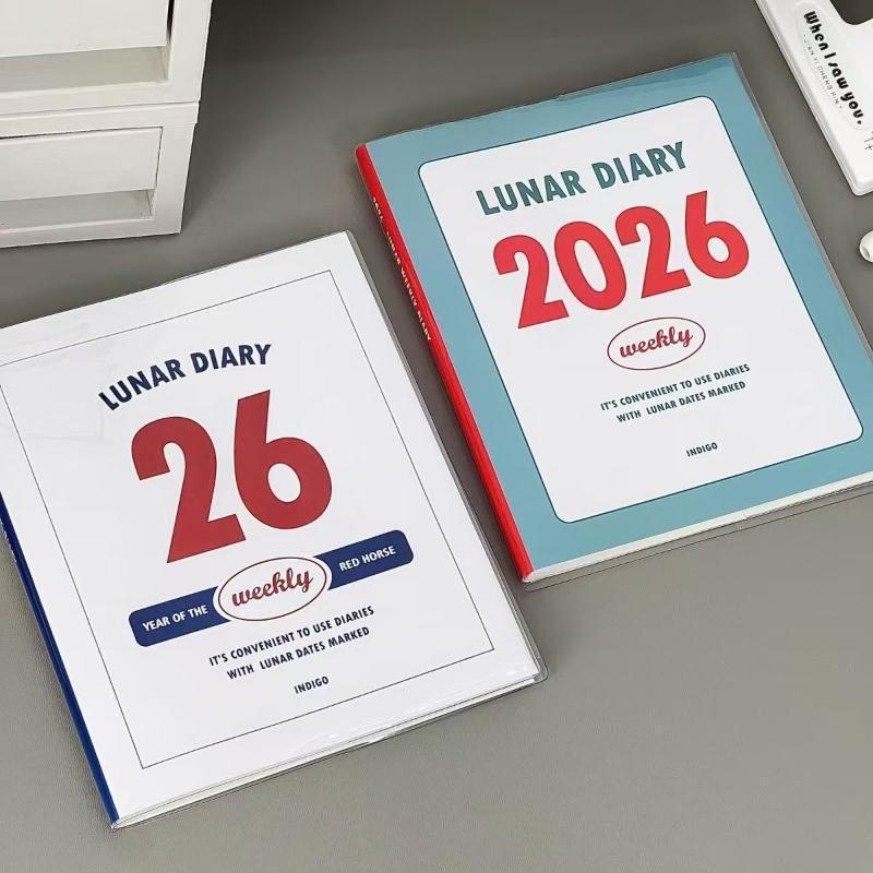 Awgwgs 2026 Agenda Planejador De Vida Livro Minimalista Com Calendário Estudante Estudo Diário Retro Caderno Bloco De No