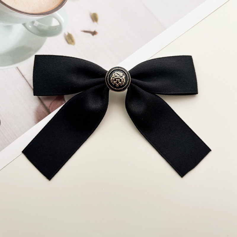 Preto gravata borboleta pino estilo Preppy britânico colar flor JK camisa colar decoração tamanho pequeno colar pino flo