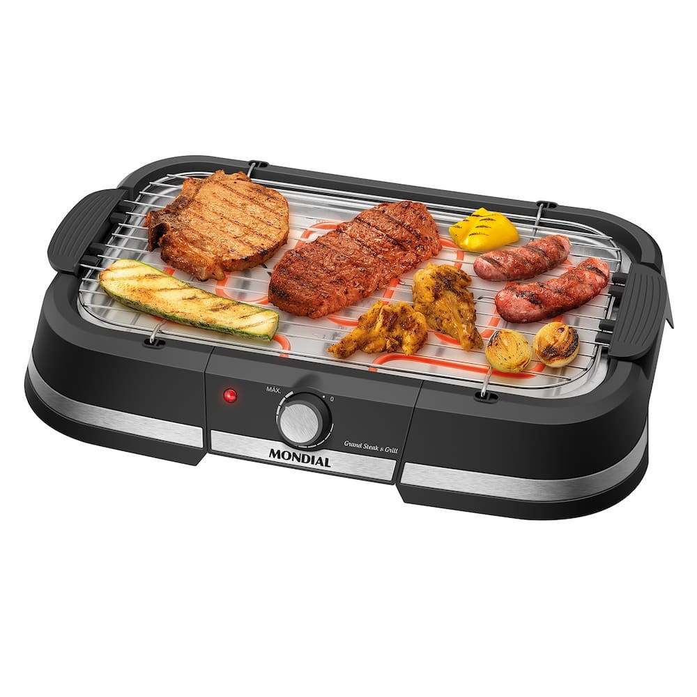 Churrasqueira Elétrica Mondial Grand Steak e Grill CH-08-BI
