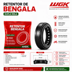 Retentor Bengala CG 150 160 Bros XRE 190 PCX Lead CBX 200 Wgk