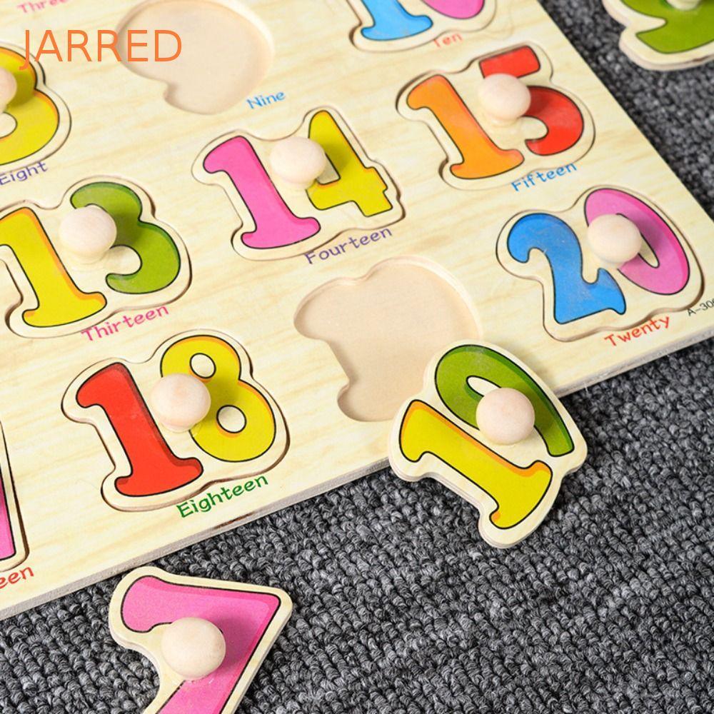 JARRED Puzzle Hand Grab Board , Brinquedos De Quebra-Cabeça De Cultivo 3D , Jogo Cognitivo Do Alfabeto