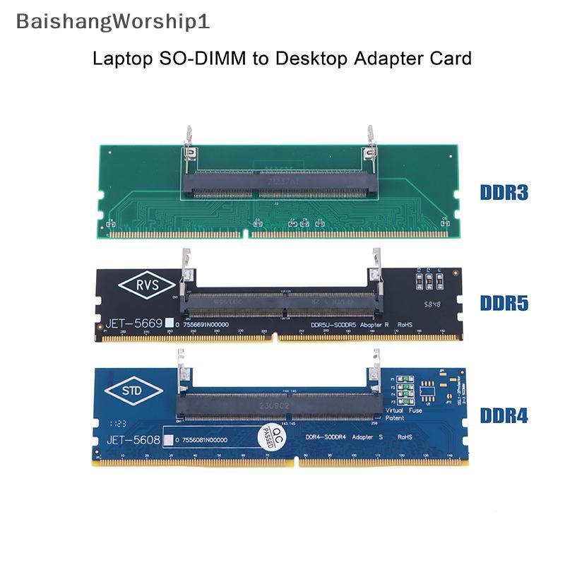 BB DDR3 DDR4 DDR5 Laptop SO-DIMM Para Desktop Adaptador Conversor De Cartão Memó