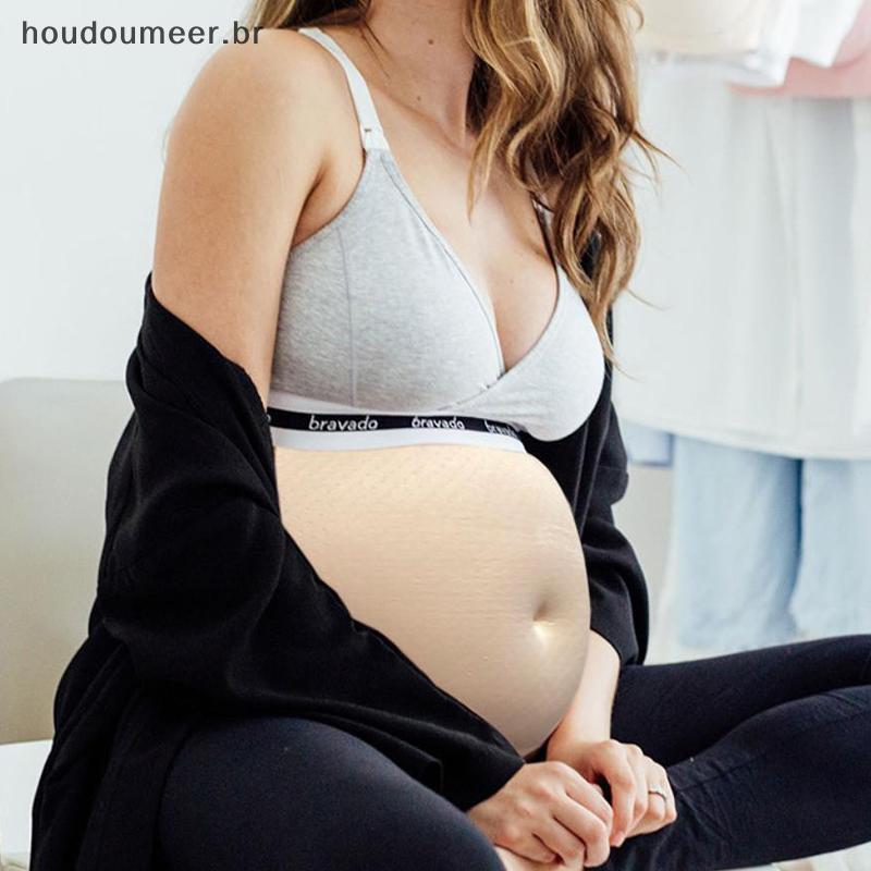 Barriga Falsa Realista Para Gravidez HOUDO-Macia , Respirável E Fácil De Usar Dramatização