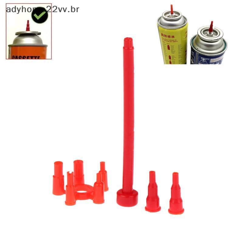 adyhome22vv Kit Adaptador Universal De Preenchimento De Gás Butano Para Pistola De Pulverização De Isqueiro De Tanque De
