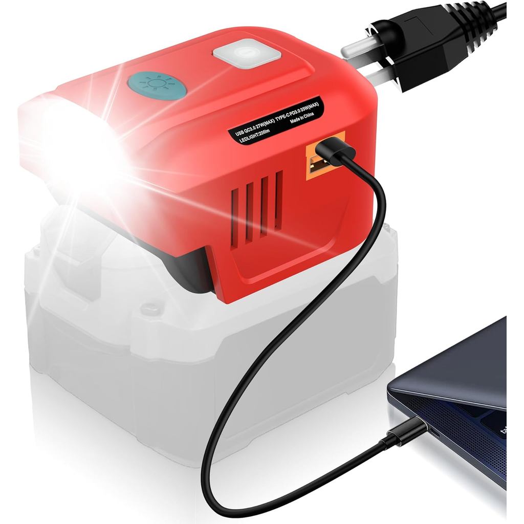 Inversor de Energia para Bateria Craftsman 20V, Inversor de Energia Portátil de 200W DC 20V para AC 120V para Craftsman