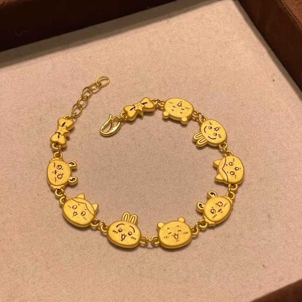 Pulseira Usaqi desenho animado exclusivo menina coração nicho Design pulseira de sentido criativo joias