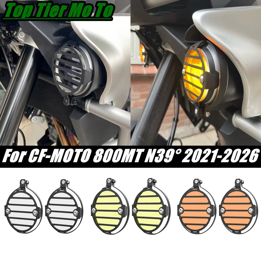 Acessórios de Proteção para Lâmpada de Motocicleta, Protetor de Farol de Neblina Compatível com CF-MOTO 800MT N39 °   80