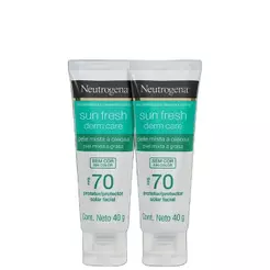 Kit Neutrogena Sun Fresh Derm Care FPS70 Double (2 Unidades)