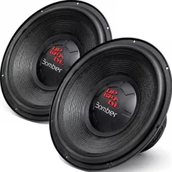 Kit 2 Subwoofer 12 Bomber Upgrade 400w RMS 4 Ohms Bobina Simples