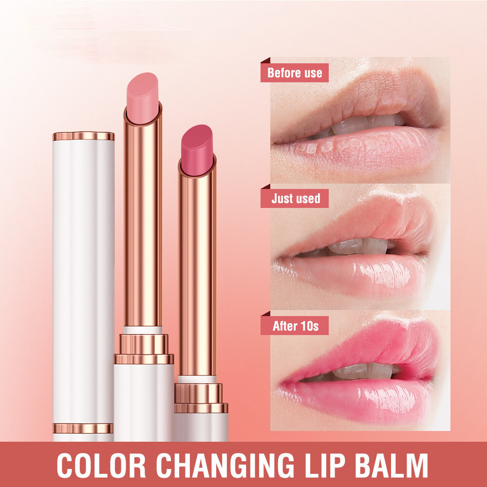 Batom Que Muda De Cor , Bálsamo Labial Hidratante , Brilho De Longa Duração , Cera De Abelha Natural , Cosméticos Para C