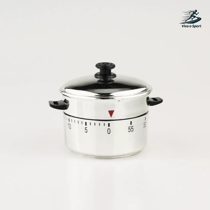 Viva o Sport Temporizador De Cozinha Aço Inoxidável 60 Minutos Mecânico Cozinhar Lembrete De Contagem Regressiva Gerenci
