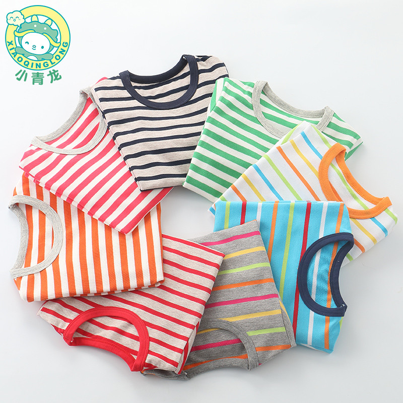 Crianças primavera roupas infantis camiseta de manga comprida pequeno Qinglong masculino feminino camisa de fundo espess