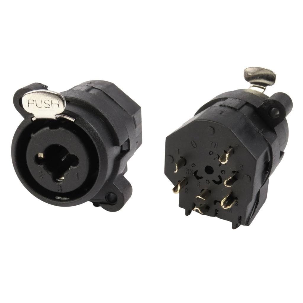 Conector Combo Cannon E J10 De Plástico Storm 10 Unidades