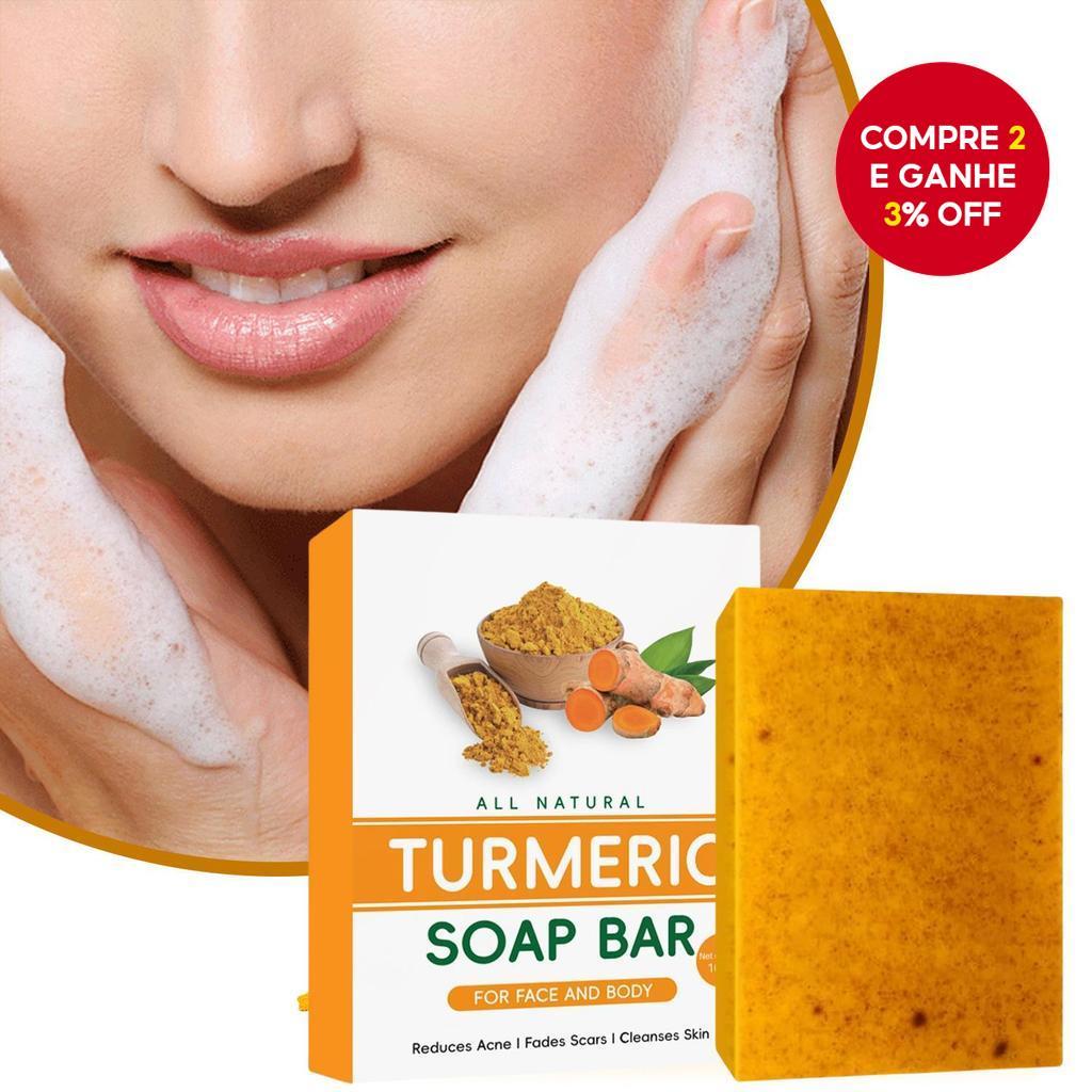 Sabonete Frio De Cúrcuma , Limão E Gengibre-Barra De Ácido Cítrico Artesanal Para Banho Limpeza Facial