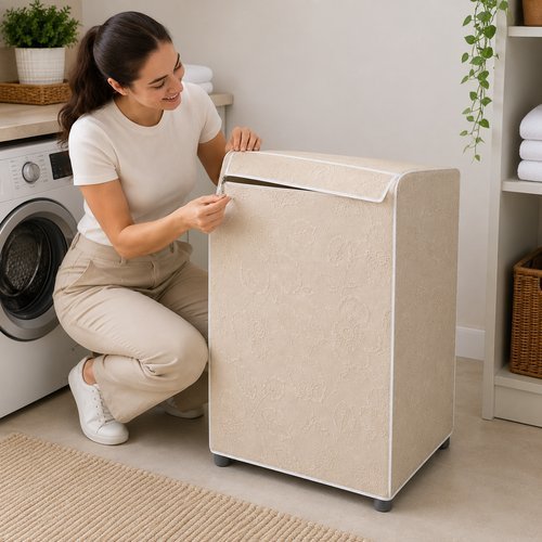 Capa para Máquina de Lavar Impermeável Com Zíper Todos Tamanhos e Marcas Electrolux Brastemp Consul Colormaq