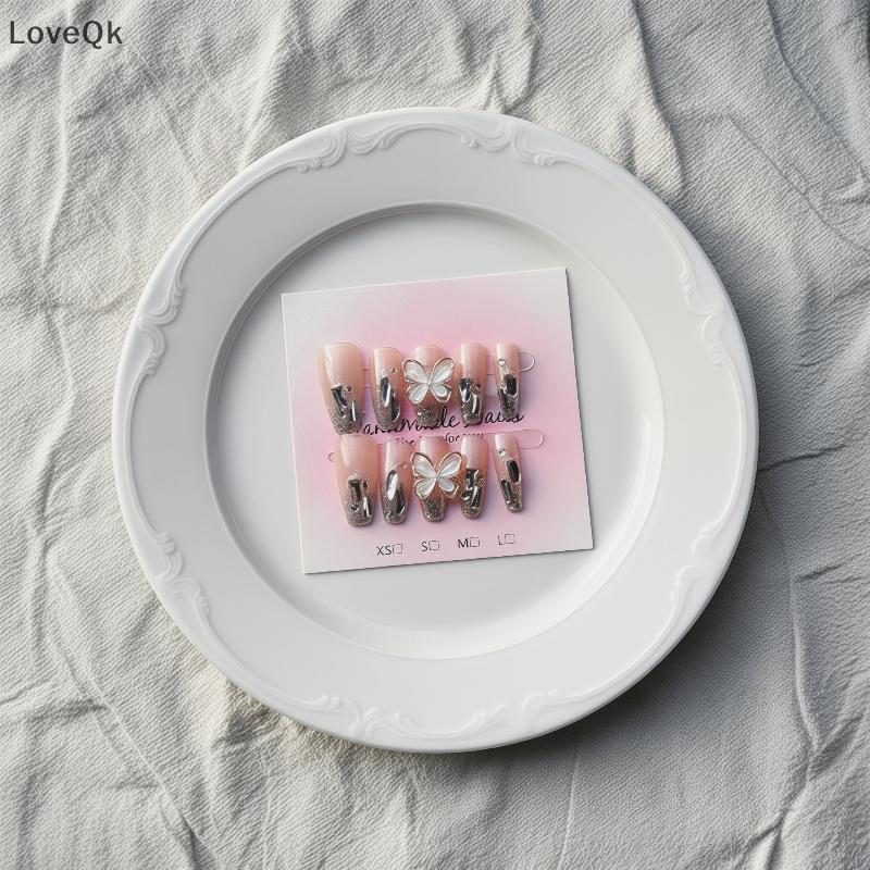 LoveQk 50 Pcs Gradiente Perolado Imprensa Em Cartões De Exibição De Unhas Com Marca De Tamanho Design Colorido Perfeito