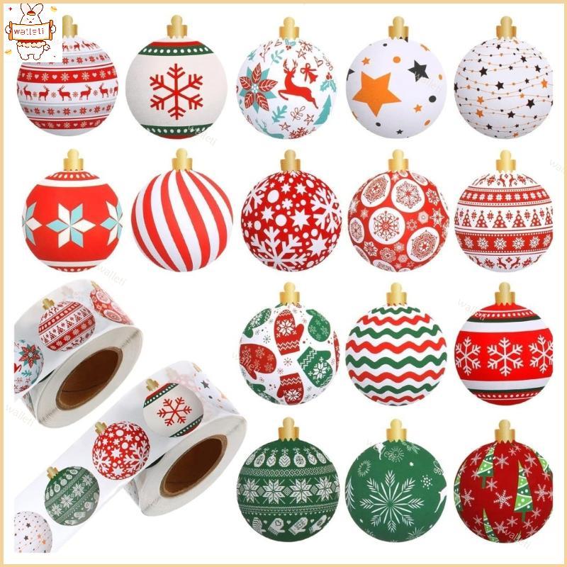 500 Peças Embrulho Natal Para Embalagem 1 2 Polegada Adesivo Decorativo Selo Envelope Caixa Car