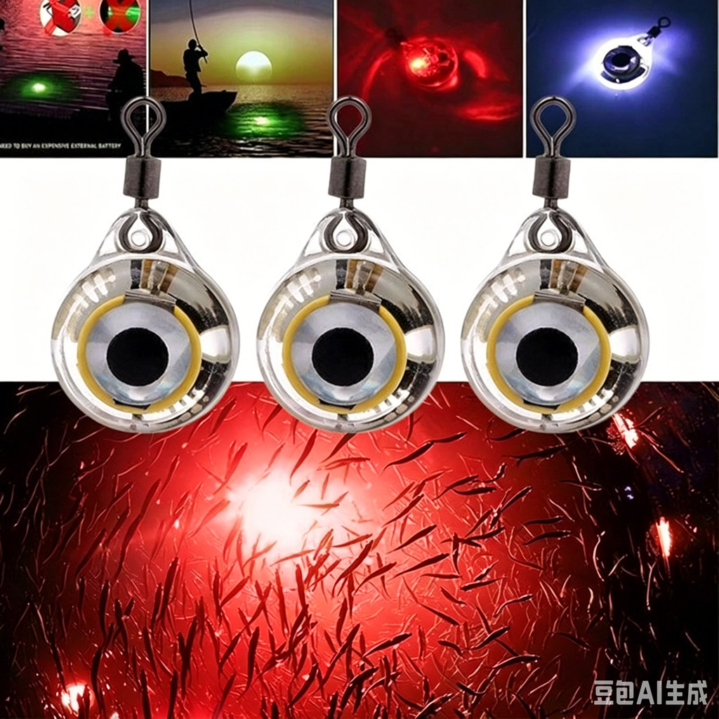 Luz de pesca por indução automática LED ilumina automaticamente na água extinguir automaticamente 350 lúmens 2.3g Ultra