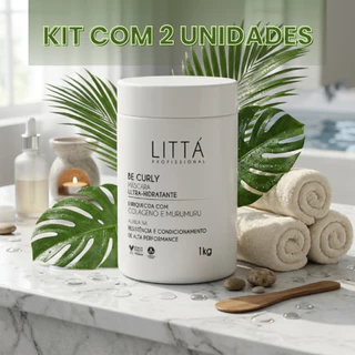 Kit com 2 Máscara Be Curly Ultra Hydra 1kg Hidratação Profunda Colágeno Manteiga Murumuru