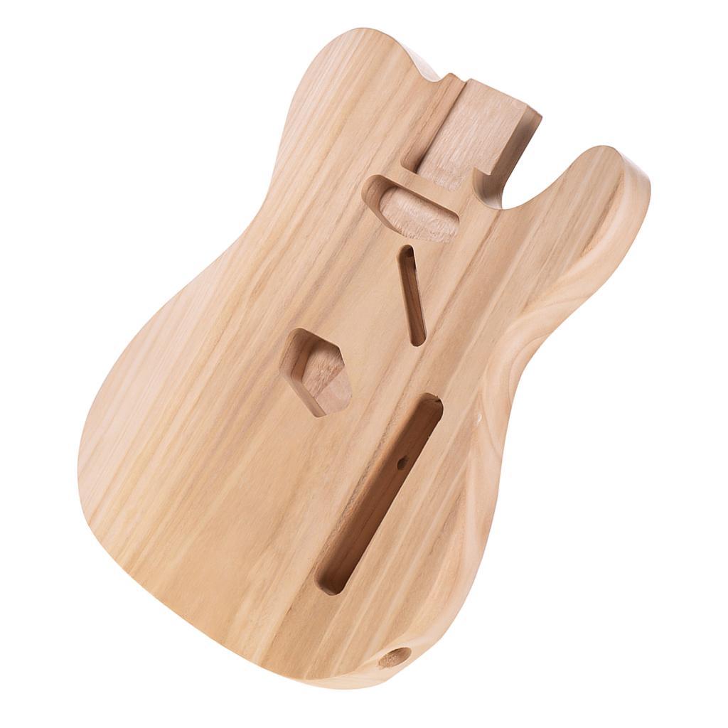 oops_shop.br MOWEO T02 Corpo de guitarra elétrica inacabado Sycamore madeira barril em branco para guitarras peças DIY